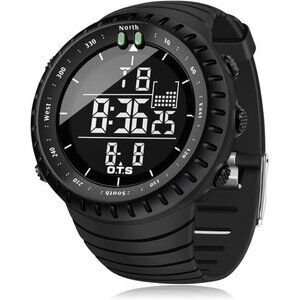 Men's Digital Sports Watch Waterproof Tactical Watch with LED Backlight